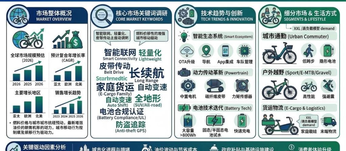 2026年EBIKE市场趋势及市场关键词调研